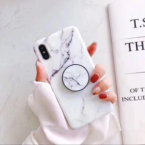 ✨ Iphone 7/8 Plus Holder Holder Marble Cover Case